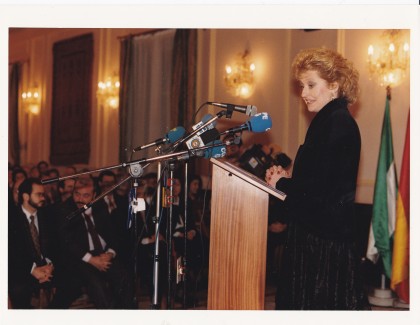 Mari Carmen Izquierdo, presidente de los periodistas deportivos de España