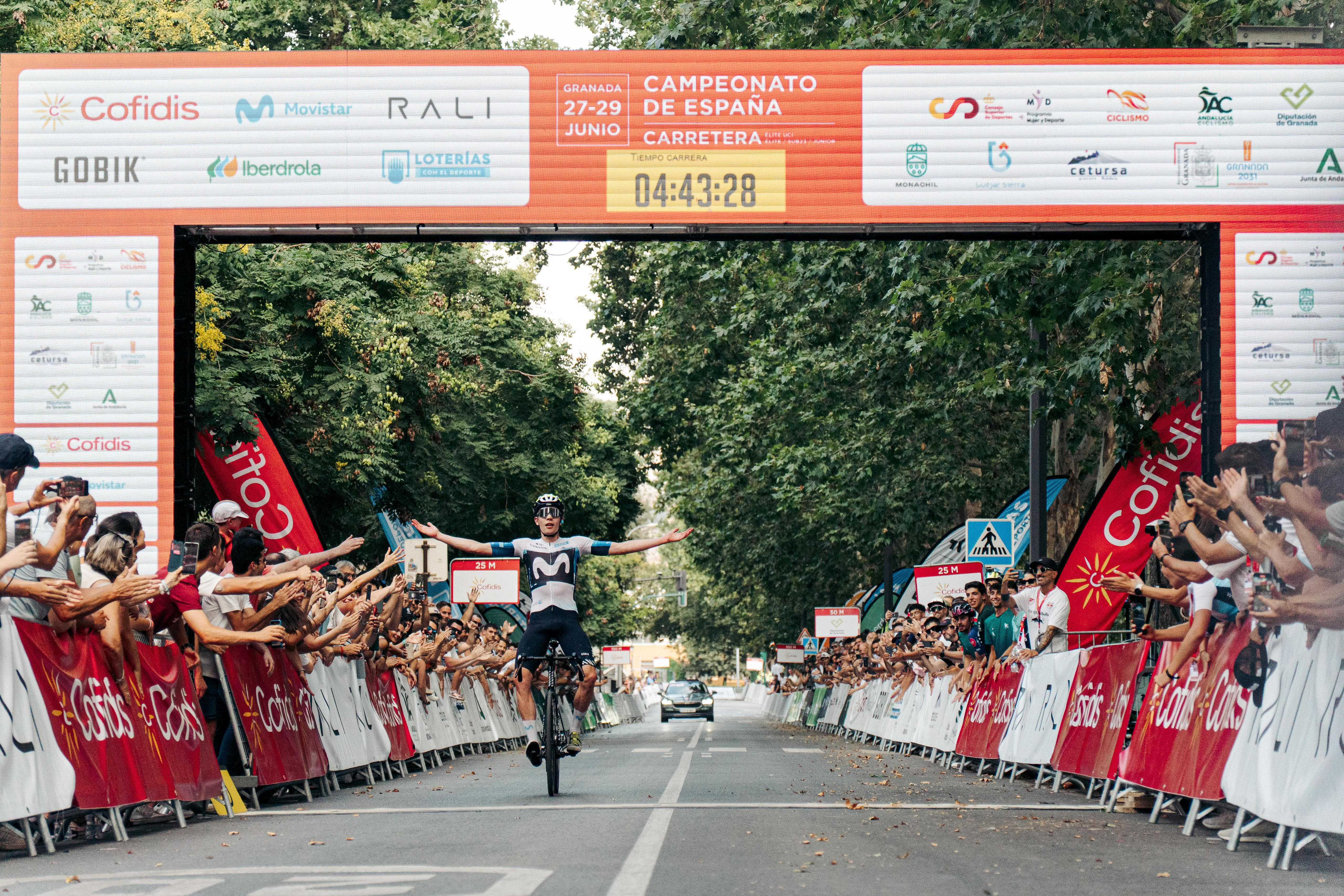 Iván Romeo fue el ganador del Campeonato de España 2025, última carrera profesional disputada en Granada a día de hoy. Foto: RFEC