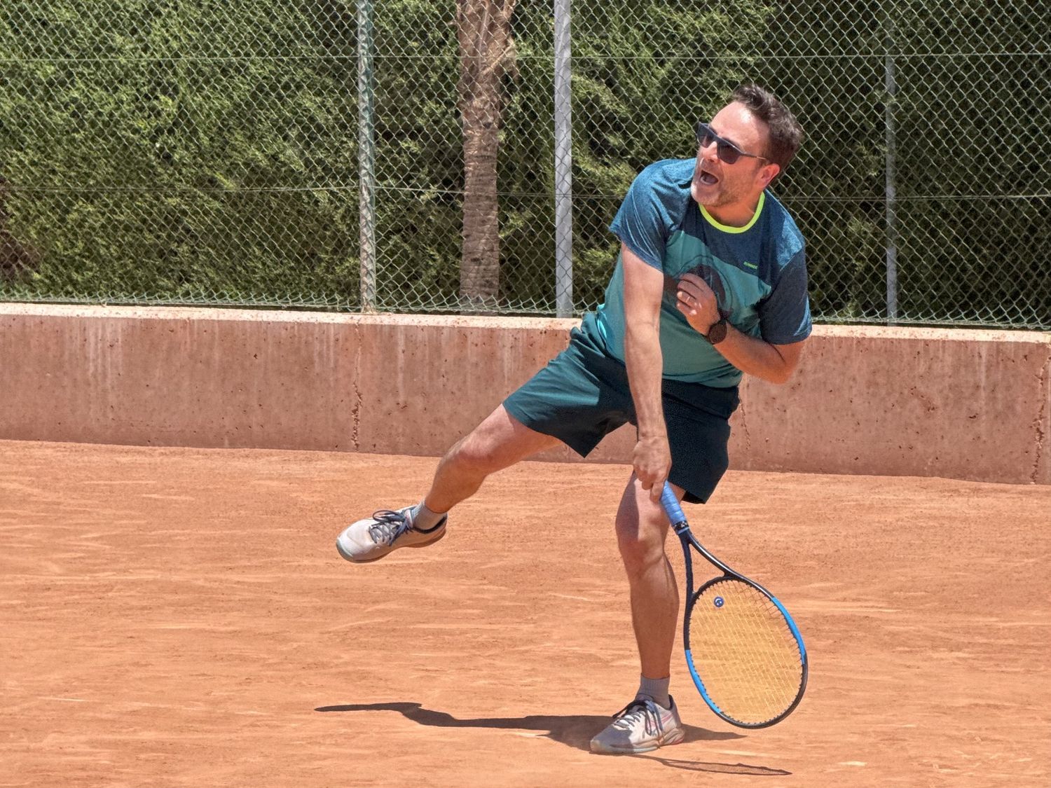 Francisco Durán se dejó la piel en las instalaciones de Campus Tenis.