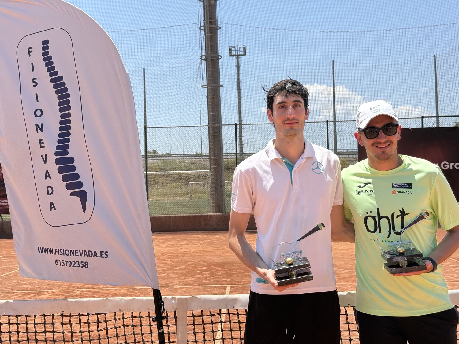 Carlos Romero y Hugo Durán, ganadores del IX Torneo Campus Tenis AGPD